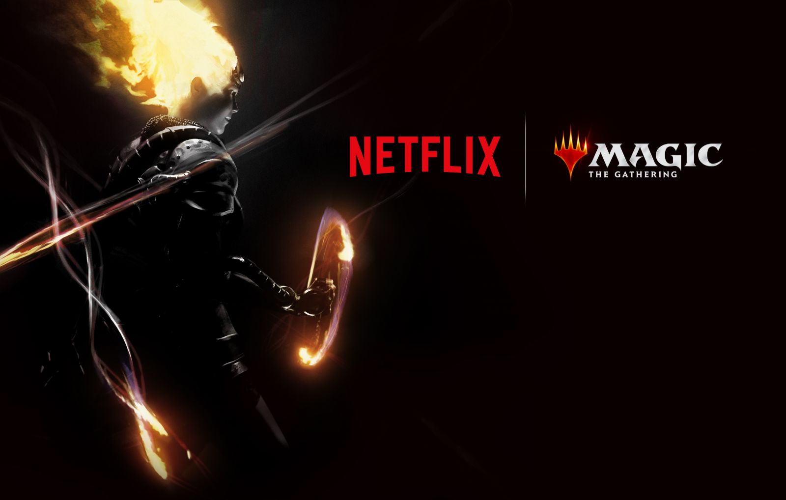 Imagem de Tease para a parceria entre Wizards e Netflix centrada na personagem Chandra