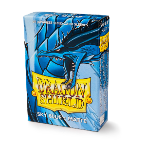 Sleeves Dragon Shield Mini-Matte | Sky Blue (Azul Céu)