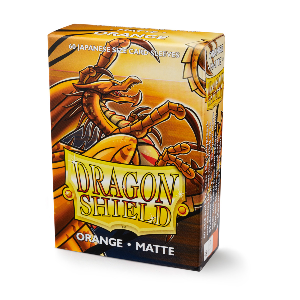 Sleeves Dragon Shield Mini-Matte | Orange (Laranja)