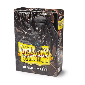Sleeves Dragon Shield Mini-Matte | Black (Preto)