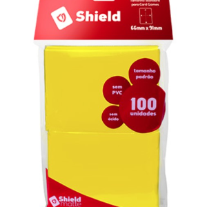 Sleeve Amarelo Shield Central 100 Un. Magic Pokemon 66 X 91 Mm